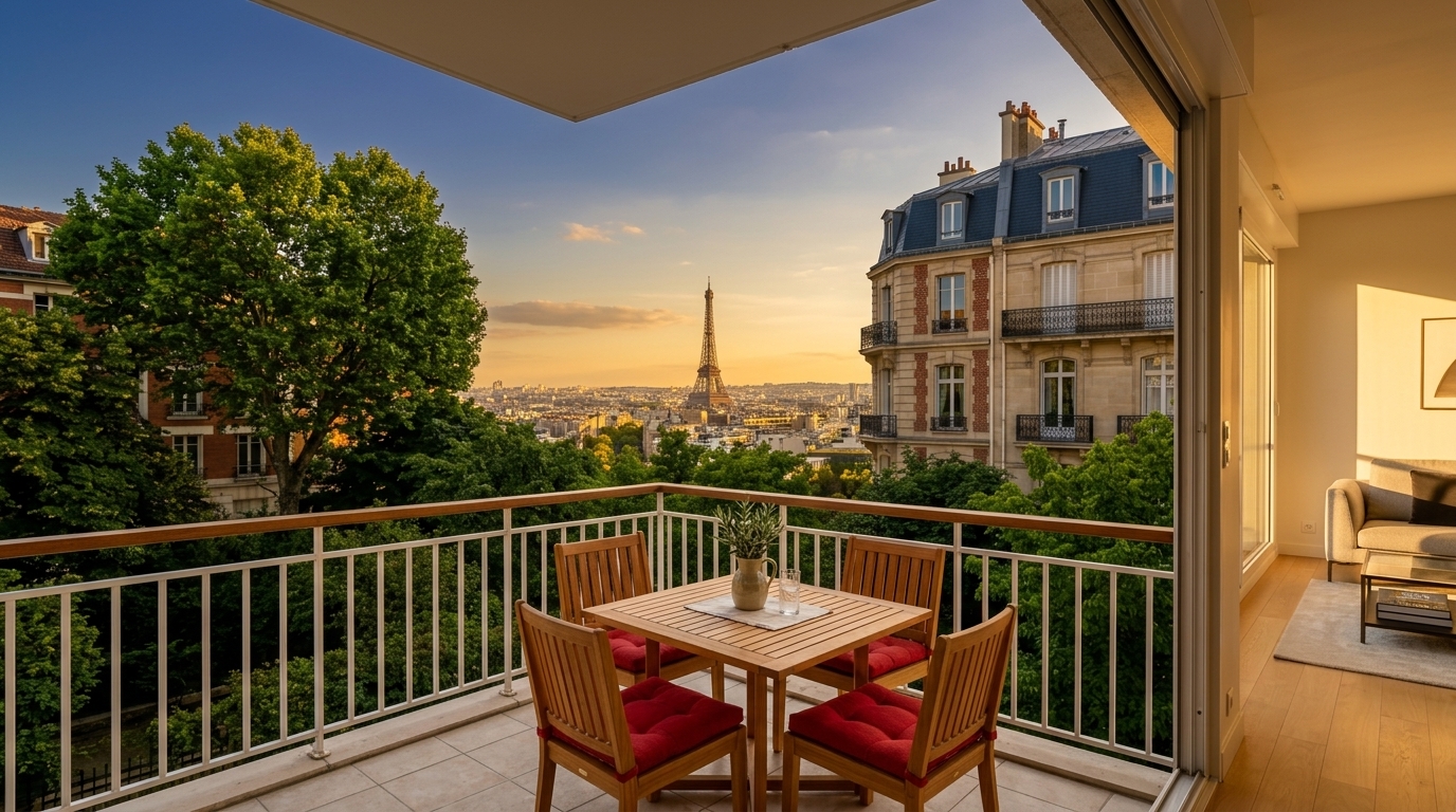 Mettre en location un appartement avec vue panoramique sur la Tour Eiffel à Saint-Cloud