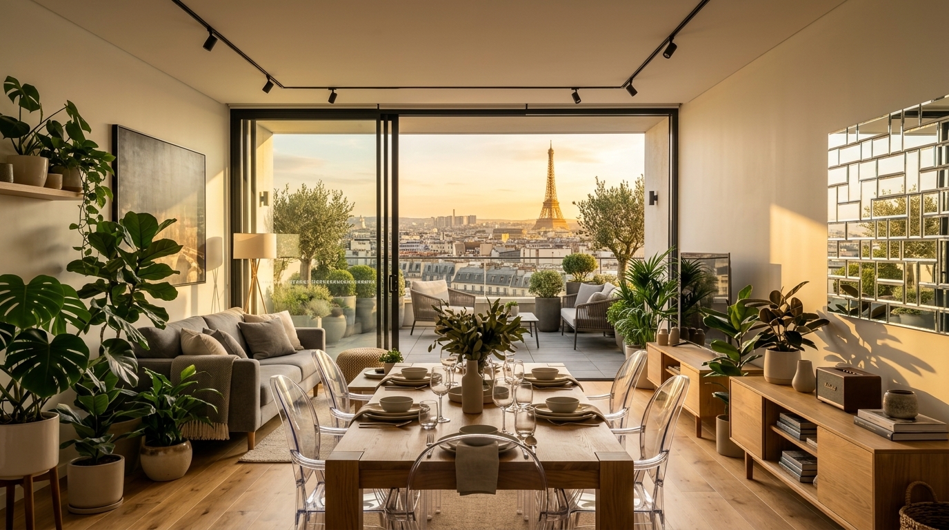 Combien louer un appartement avec terrasse et vue sur Paris à Saint-Cloud ? Méthode d'estimation